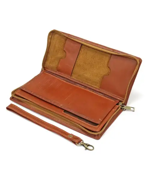 کیف پاسپورتی چرم طبیعی آروین چرم کد AR-710