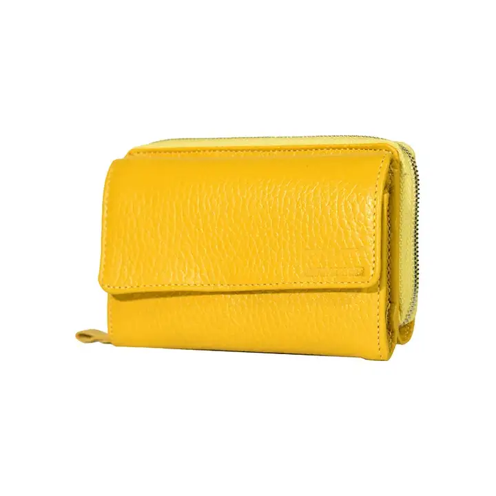 کیف پول زنانه چرم طبیعی آروین چرم کد AR-255