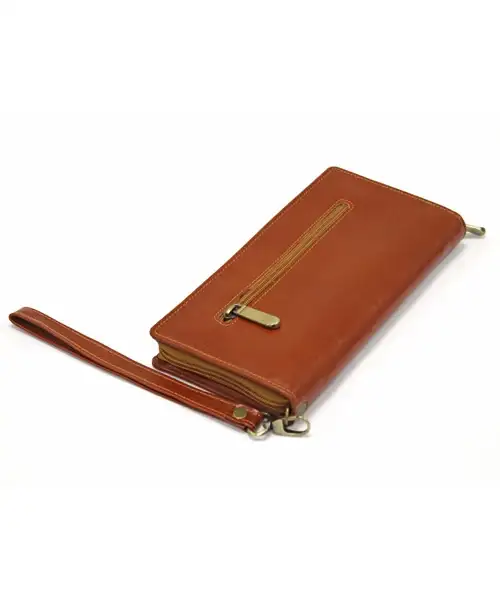 کیف پاسپورتی چرم طبیعی آروین چرم کد AR-711