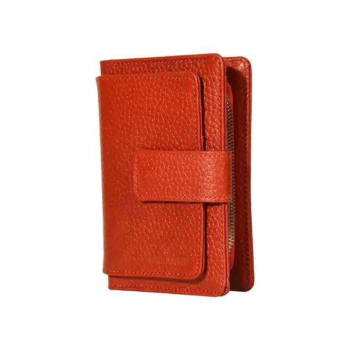 کیف پول زنانه چرم طبیعی آروین چرم کد AR-253