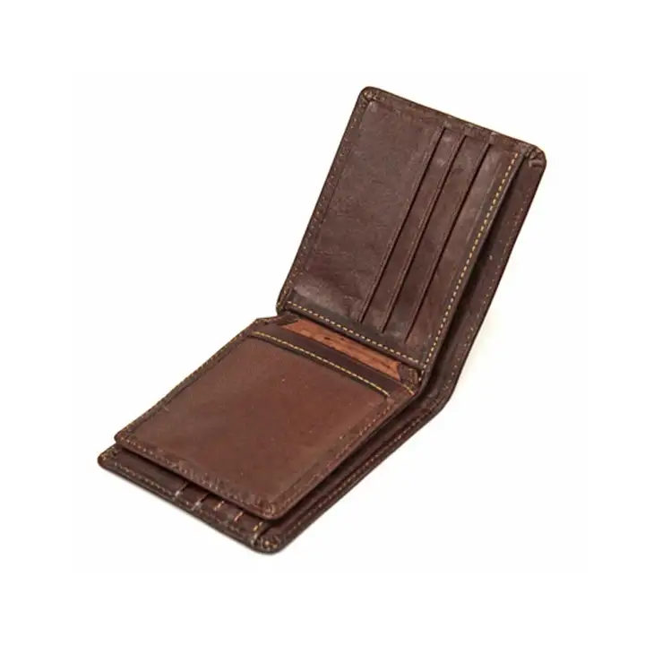 کیف پول جیبی مردانه چرم طبیعی آروین چرم کد AR-227